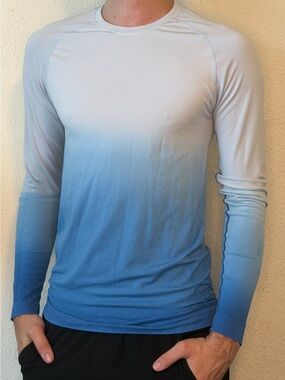 Men's Sky Blue Ombre Underscrub